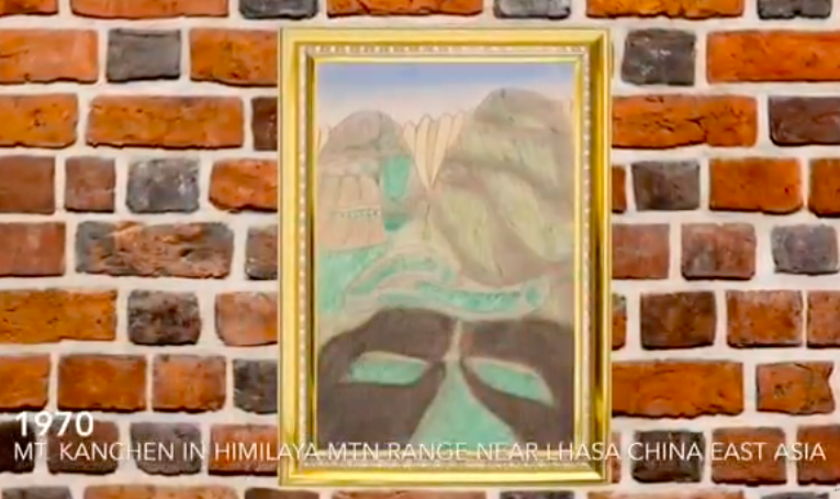 Kunst van Joseph Elmer Yoakum in Museum van de Geest 