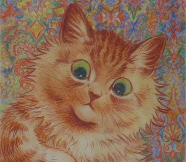 Louis Wain - Ginger Cat - Animal Therapy